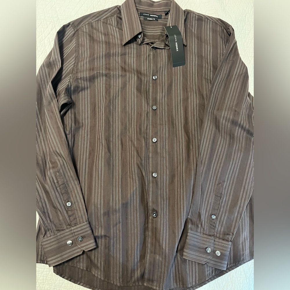 John Henry button down shirt NWT L